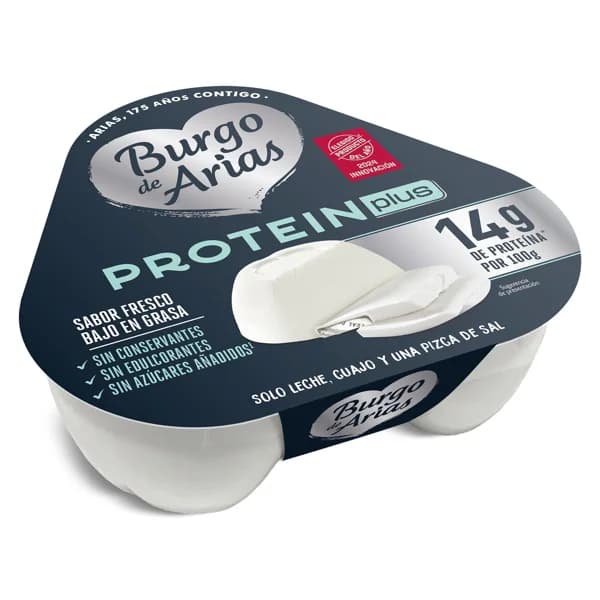 Queso fresco protein plus Burgo de Arias tarrina 3 x 70 g - 0.21 kg - Imagen del producto en Findit