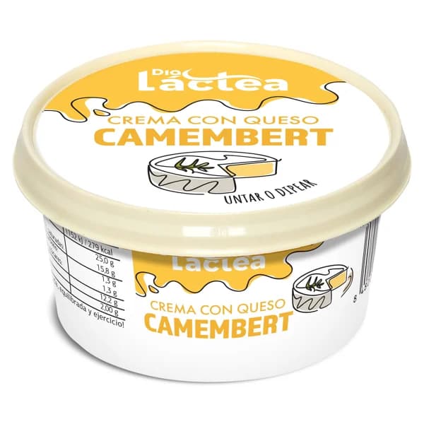 Crema con queso camembert Dia Láctea tarrina 125 g - 0.12 kg - Imagen del producto en Findit