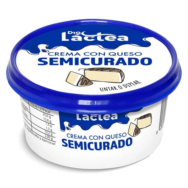 Crema con queso semicurado Dia Láctea tarrina 125 g - 0.12 kg - Imagen del producto en Findit