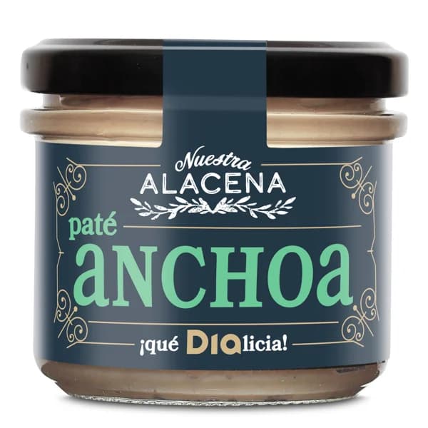 Paté de anchoa Nuestra Alacena de Dia frasco 110 g - 0.11 kg - Imagen del producto en Findit