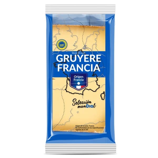 Queso Gruyére Selección Mundial de Dia bolsa 200 g - 1 ud - Imagen del producto en Findit