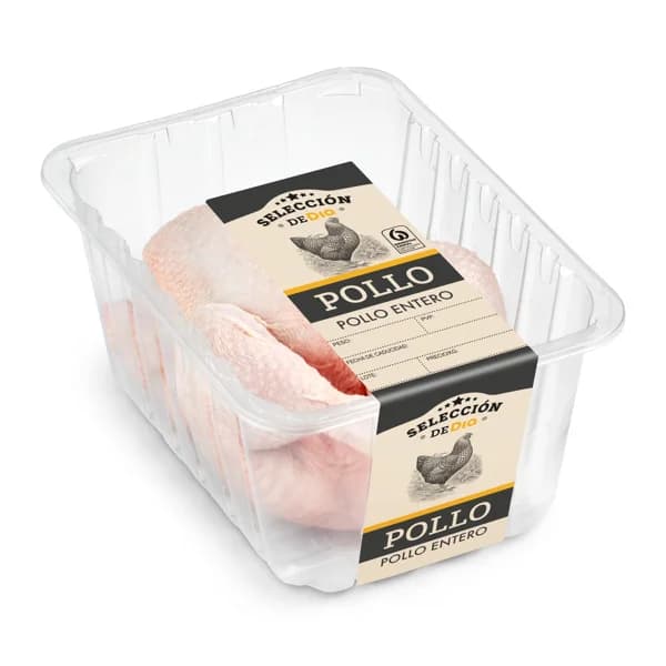 Pollo entero limpio Selección de Dia bandeja 1.9 Kg aprox. - 1.86 kg - Imagen del producto en Findit
