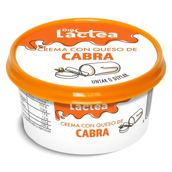 Crema con queso de cabra Dia Láctea tarrina 125 g - 0.12 kg - Imagen del producto en Findit