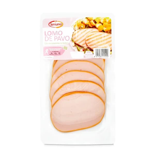 Fiambre de lomo de pavo Serrano bandeja 240 g - 0.24 kg - Imagen del producto en Findit