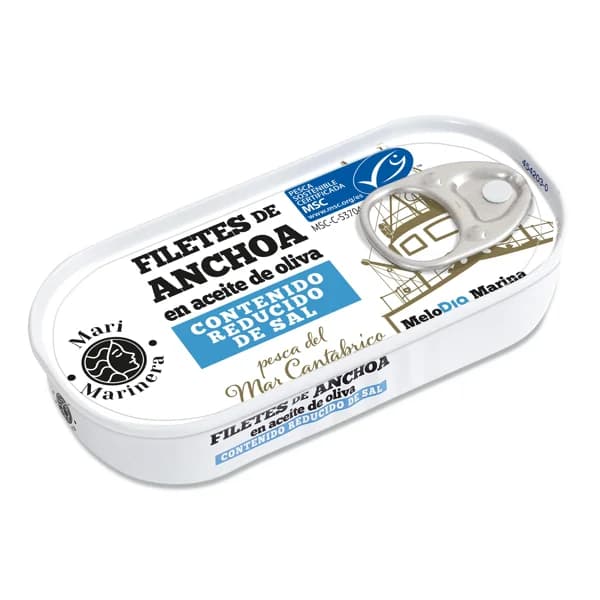 Filetes de anchoa en aceite de oliva reducido sal MSC Mari Marinera de Dia lata 29 g - 0.03 kg - Imagen del producto en Findit