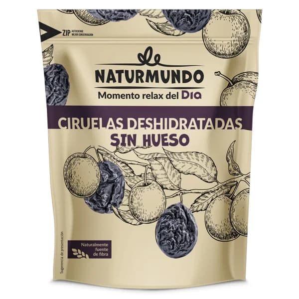 Ciruelas sin hueso Naturmundo de Dia bolsa 200 g - 0.2 kg - Imagen del producto en Findit
