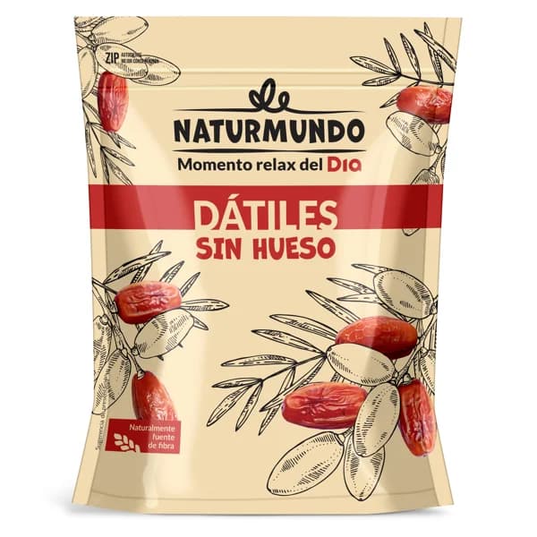 Dátiles sin hueso Naturmundo de Dia bolsa 250 g - 0.25 kg - Imagen del producto en Findit