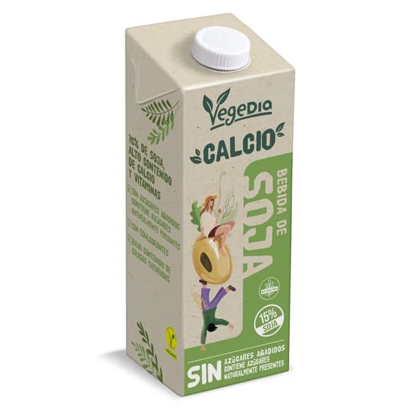 Bebida de soja con calcio Vegedia brik 1 l - 1 l - Imagen del producto en Findit