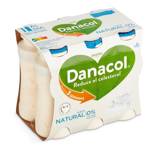 Bebida láctea natural Danacol pack 6 x 100 g - 0.6 ud - Imagen del producto en Findit