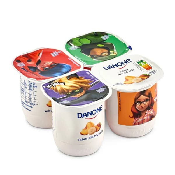 Yogur sabor macedonia Danone pack 4 x 120 g - 0.48 kg - Imagen del producto en Findit