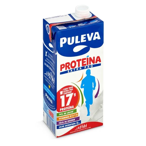 Leche desnatada rica en proteínas Puleva brik 1 l - 1 ud - Imagen del producto en Findit