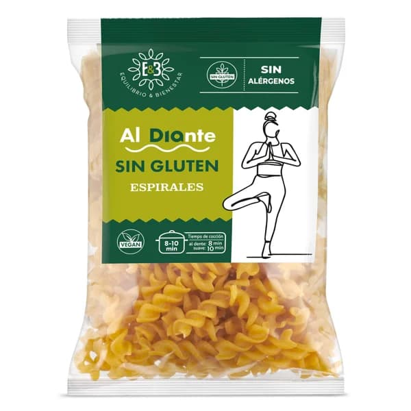 Espirales sin gluten Al Diante Dia bolsa 250 g - 1 ud - Imagen del producto en Findit