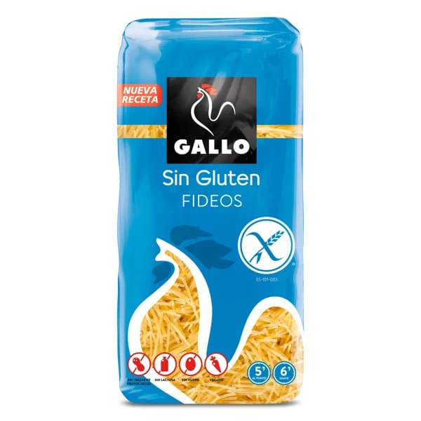 Fideos sin gluten Gallo bolsa 450 g - 0.45 kg - Imagen del producto en Findit
