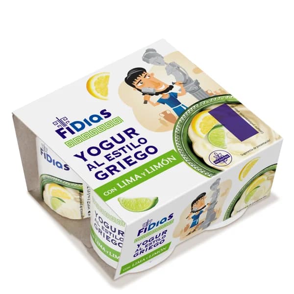 Yogur griego con lima y limón Fidias de Dia pack 4 x 125 g - 0.5 kg - Imagen del producto en Findit