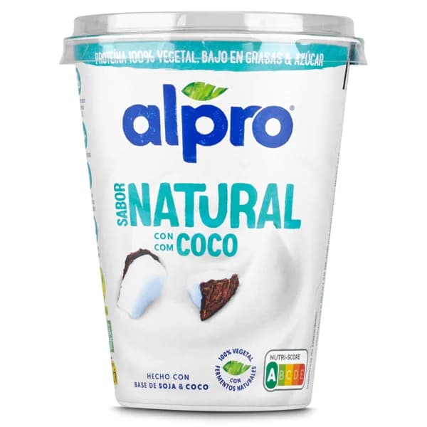Postre natural de soja con coco Alpro vaso 400 g - 0.4 kg - Imagen del producto en Findit