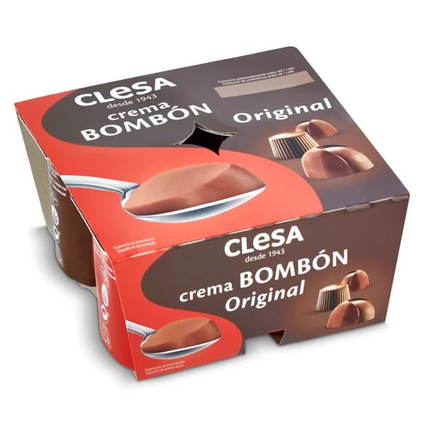Crema bombón original Clesa pack 4 x 125 g - 0.5 kg - Imagen del producto en Findit