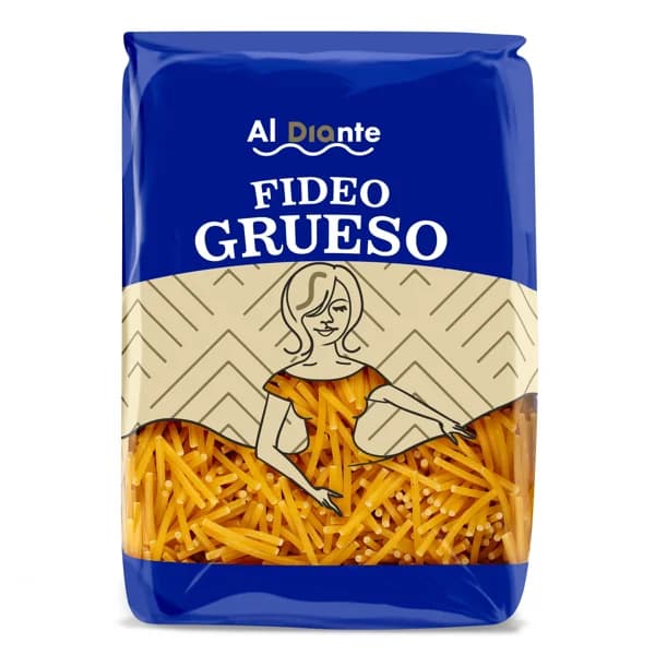 Fideo grueso Al Diante Dia bolsa 500 g - 0.5 kg - Imagen del producto en Findit