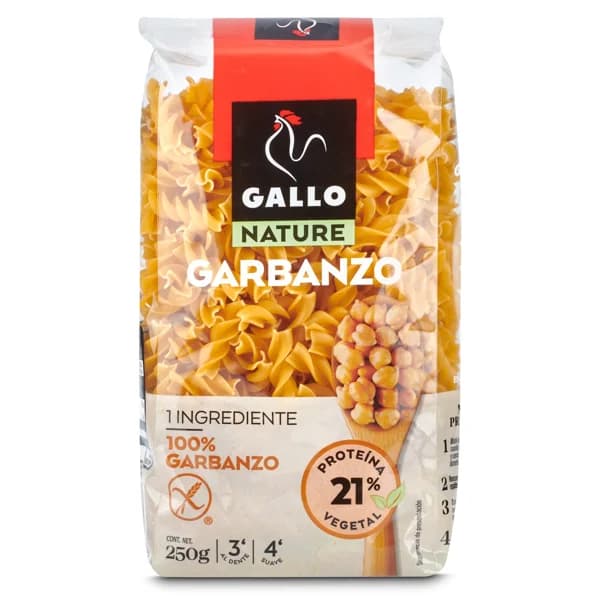 Hélices 100% de garbanzo Gallo bolsa 250 g - 0.25 kg - Imagen del producto en Findit