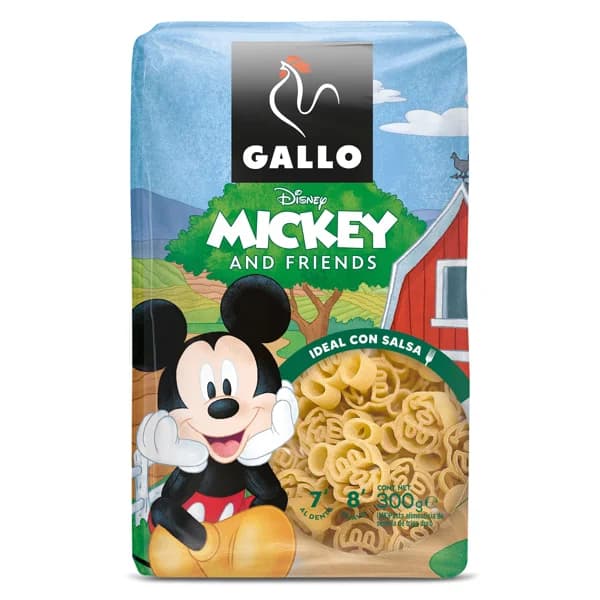 Pasta Mickey and friends Disney Gallo bolsa 300 g - 0.3 ud - Imagen del producto en Findit