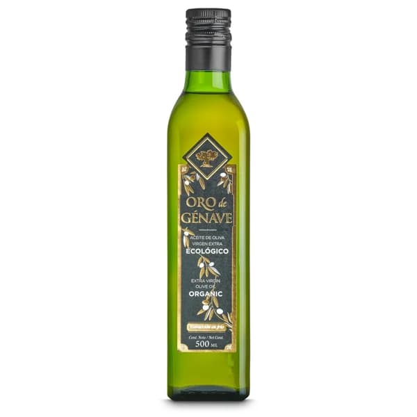 Aceite de oliva virgen extra ecológico Oro de Génave botella 500 ml - 0.5 l - Imagen del producto en Findit
