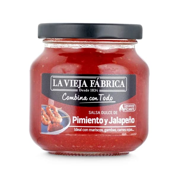 Salsa dulce de pimiento y jalapeño La vieja fabrica frasco 280 g - 0.28 ud - Imagen del producto en Findit