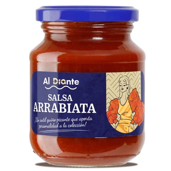 Salsa arrabiata Al Diante Dia frasco 300 g - 0.3 kg - Imagen del producto en Findit