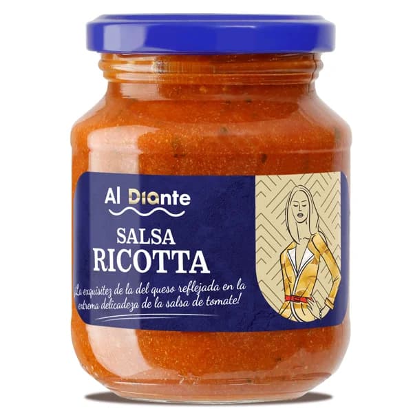 Salsa ricotta Al Diante Dia frasco 300 g - 0.3 kg - Imagen del producto en Findit