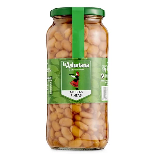 Alubias pintas cocidas Legumbres La Asturiana frasco 400 g - 0.4 ud - Imagen del producto en Findit