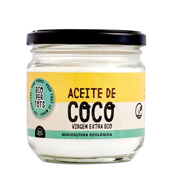 Aceite de coco virgen extra bio Bio para todos frasco 225 ml - 0.22 l - Imagen del producto en Findit