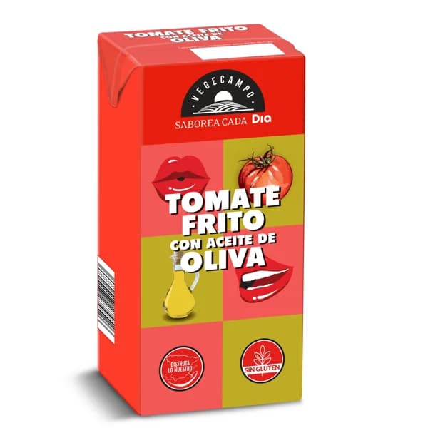 Tomate frito con aceite de oliva Vegecampo de Dia brik 390 g - 0.39 kg - Imagen del producto en Findit
