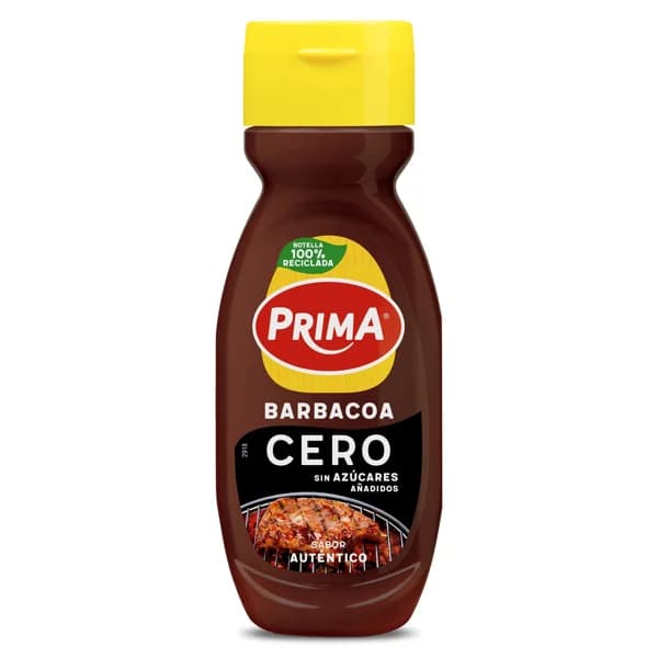 Salsa barbacoa cero azúcar Prima bote 265 g - 0.26 kg - Imagen del producto en Findit