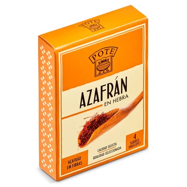 Azafrán en hebras Pote caja 4 sobres 100 mg - 0 kg - Imagen del producto en Findit
