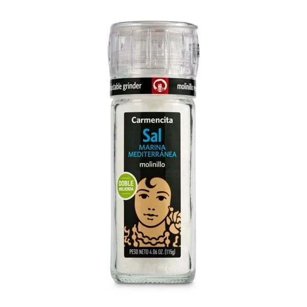 Sal marina mediterránea con molinillo Carmencita frasco 115 g - 0.12 kg - Imagen del producto en Findit