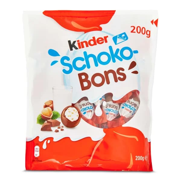 Huevos de chocolate relleno de leche y avellanas Kinder bolsa 200 g - 0.2 kg - Imagen del producto en Findit