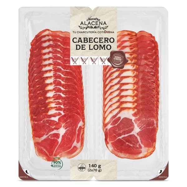 Cabecero de lomo Nuestra Alacena de Dia sobre 2 x 70 g - 0.14 kg - Imagen del producto en Findit