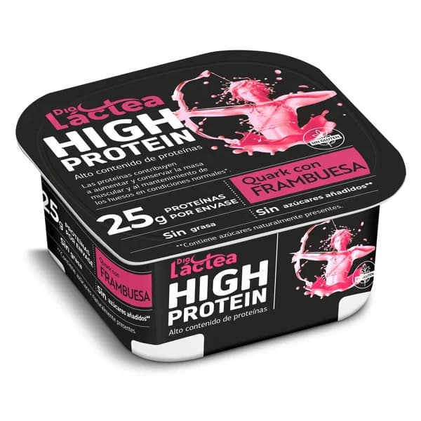 Preparado de queso quark con frambuesa alto en proteínas Dia Láctea tarrina 200 g - 0.2 kg - Imagen del producto en Findit