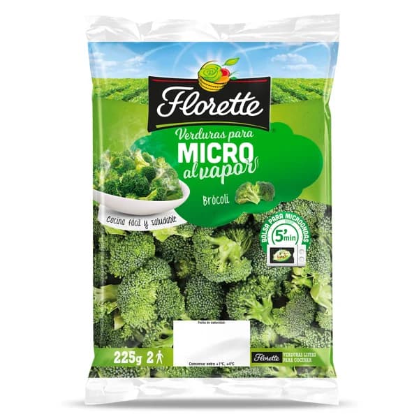 Brócoli al vapor micro Florette bolsa 225 g - 0.23 kg - Imagen del producto en Findit