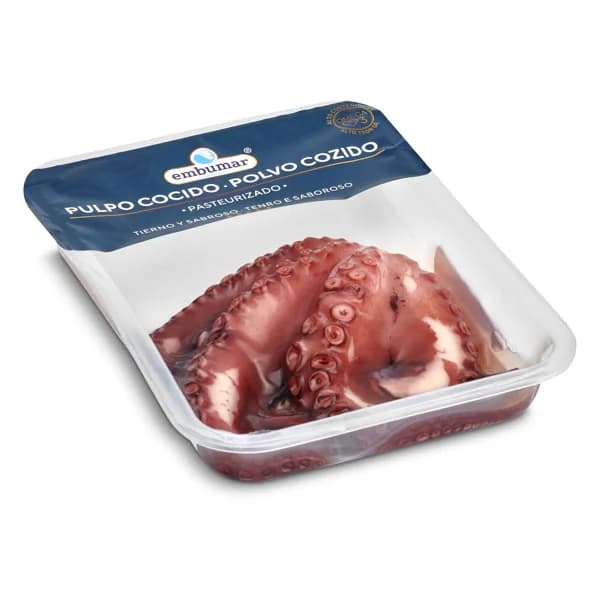 Media ración de pulpo cocido Embumar bandeja 150 g - 0.15 kg - Imagen del producto en Findit