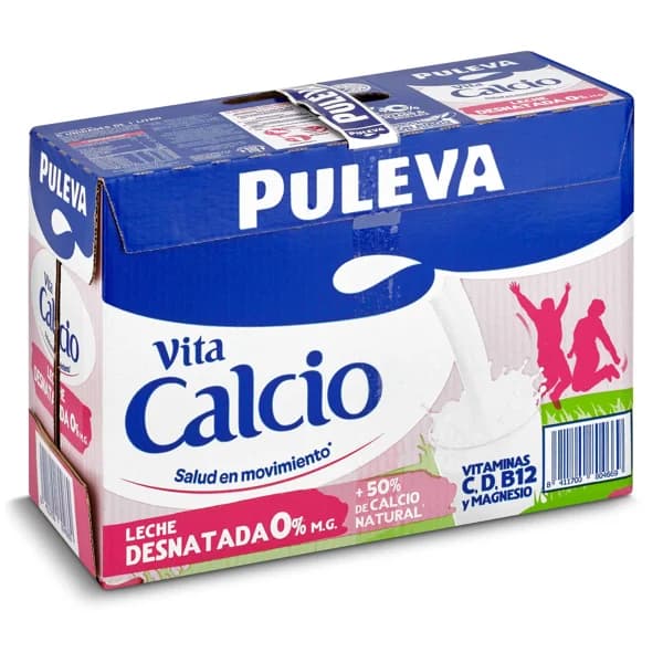Leche desnatada calcio Puleva pack 6 x 1 l - 6 l - Imagen del producto en Findit