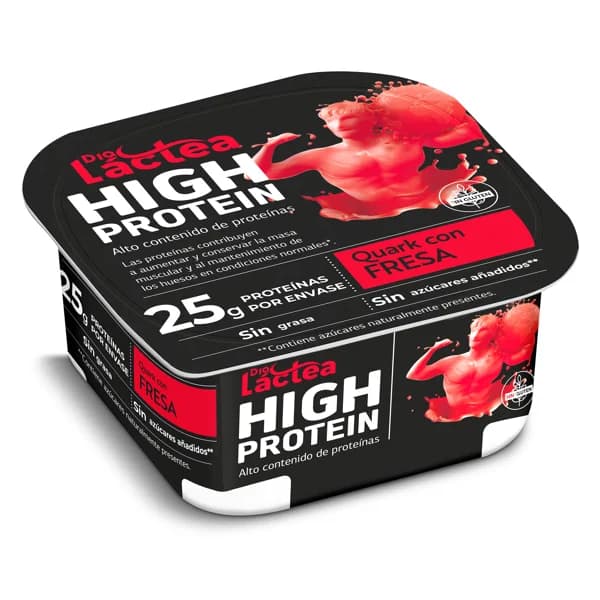 Preparado de queso quark con fresa alto en proteínas Dia Láctea tarrina 200 g - 0.2 kg - Imagen del producto en Findit