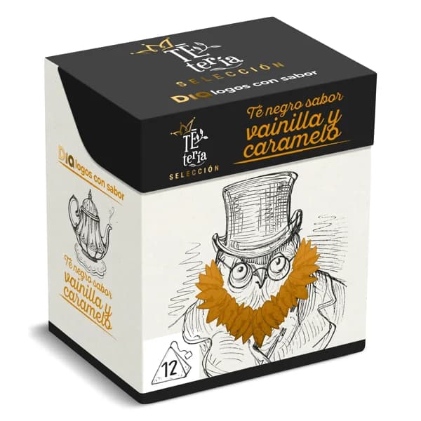 Té negro sabor vainilla y caramelo Tetería de Dia caja 12 unidades - 11.81 ud - Imagen del producto en Findit
