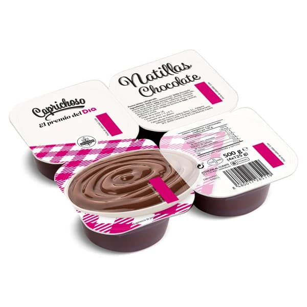 Natillas de chocolate Caprichoso Dia pack 4 x 125 g - 0.5 kg - Imagen del producto en Findit
