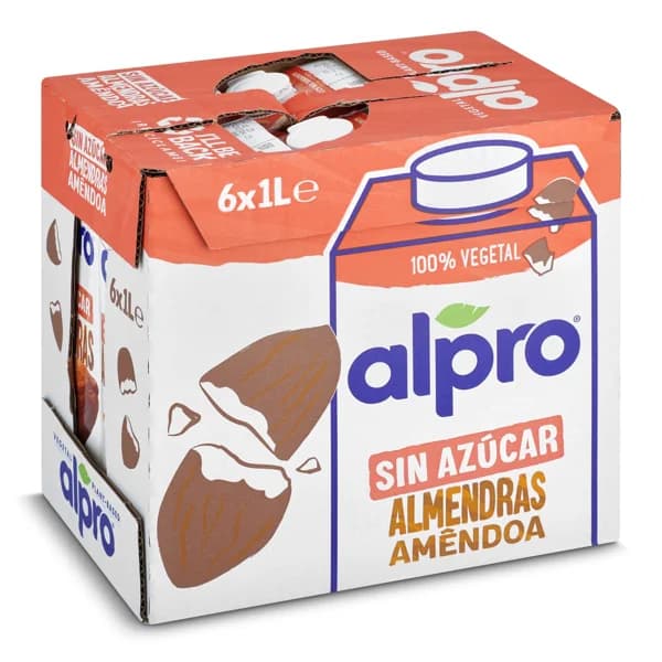 Bebida de almendras sin azúcar Alpro pack 6 x 1 l - 6 l - Imagen del producto en Findit