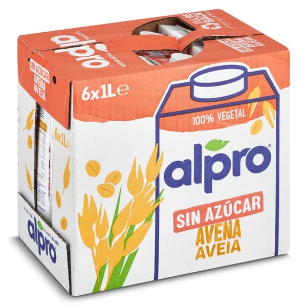 Bebida de avena sin azúcar Alpro pack 6 x 1 l - 6 l - Imagen del producto en Findit