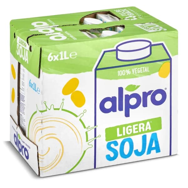 Bebida de soja ligera Alpro pack 6 x 1 l - 6 l - Imagen del producto en Findit