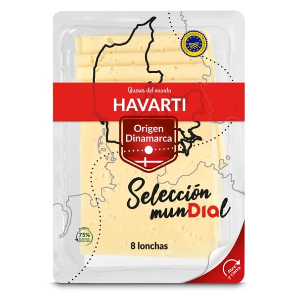 Queso havarti Selección Mundial de Dia sobre 160 g - 0.16 kg - Imagen del producto en Findit