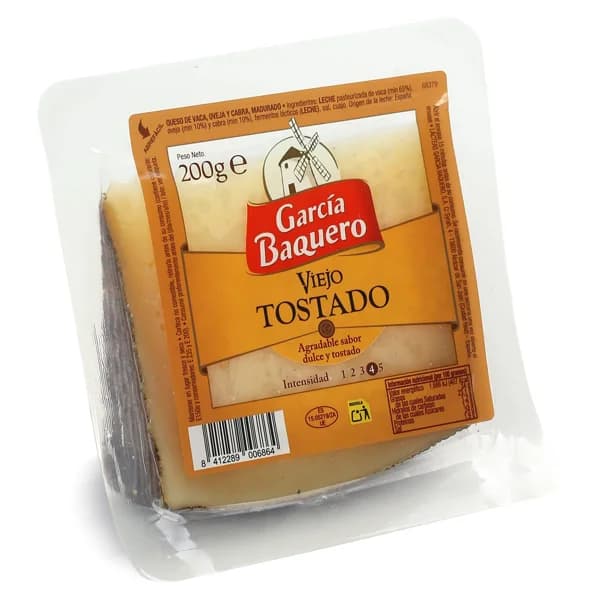 Queso viejo tostado mezcla García Baquero 200 g - 0.2 kg - Imagen del producto en Findit