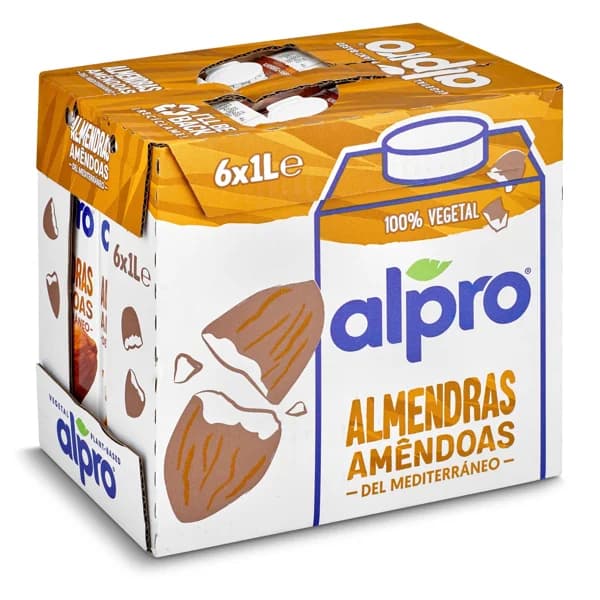 Bebida de almendras Alpro brik 6 x 1 l - 6 l - Imagen del producto en Findit
