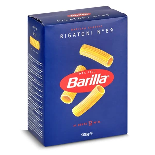 Pasta rigatoni nº 89 Barilla caja 500 g - 0.5 ud - Imagen del producto en Findit