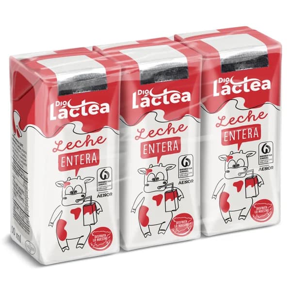 Leche entera Dia Láctea brik 3 x 200 ml - 0.6 l - Imagen del producto en Findit